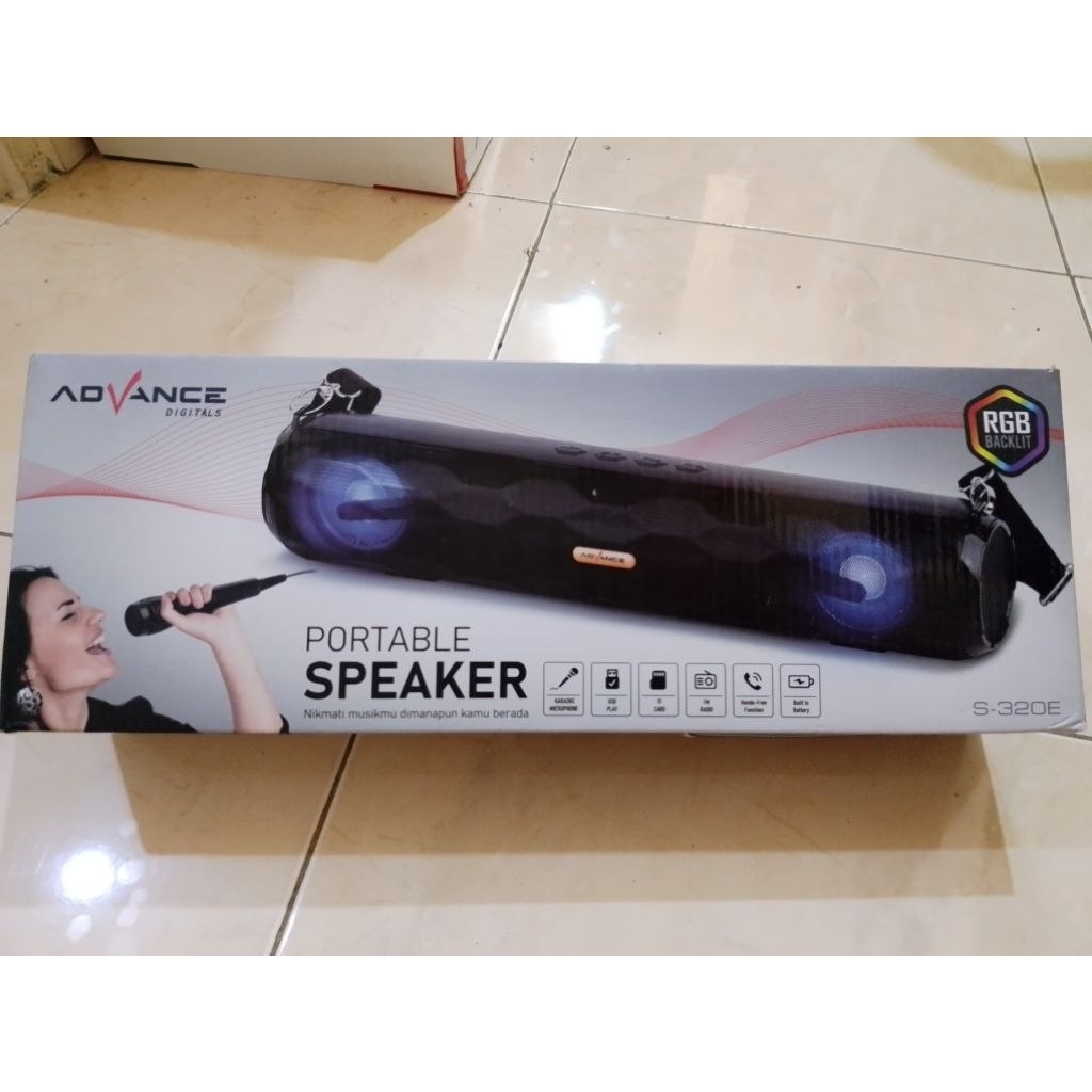 SPEAKER MUSIK BOX ADVANCE S-320E (FREE 1 MIC CABLE)