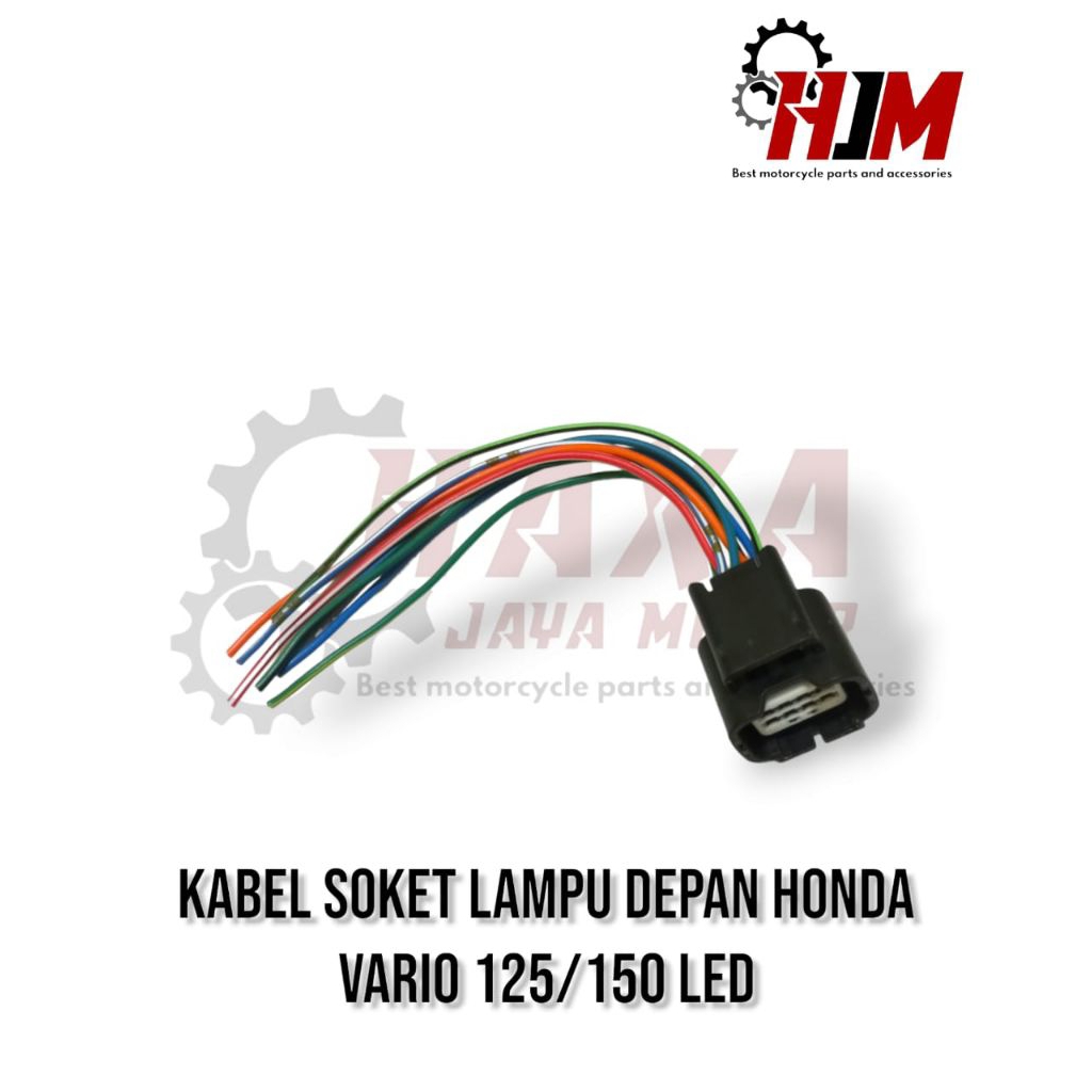 HJM-SOCKET LAMPU DEPAN HONDA VARIO 125 HONDA VARIO 150 LED KABEL SOKET LAMPU DEPAN SAKLAR KIRI 8 PIN