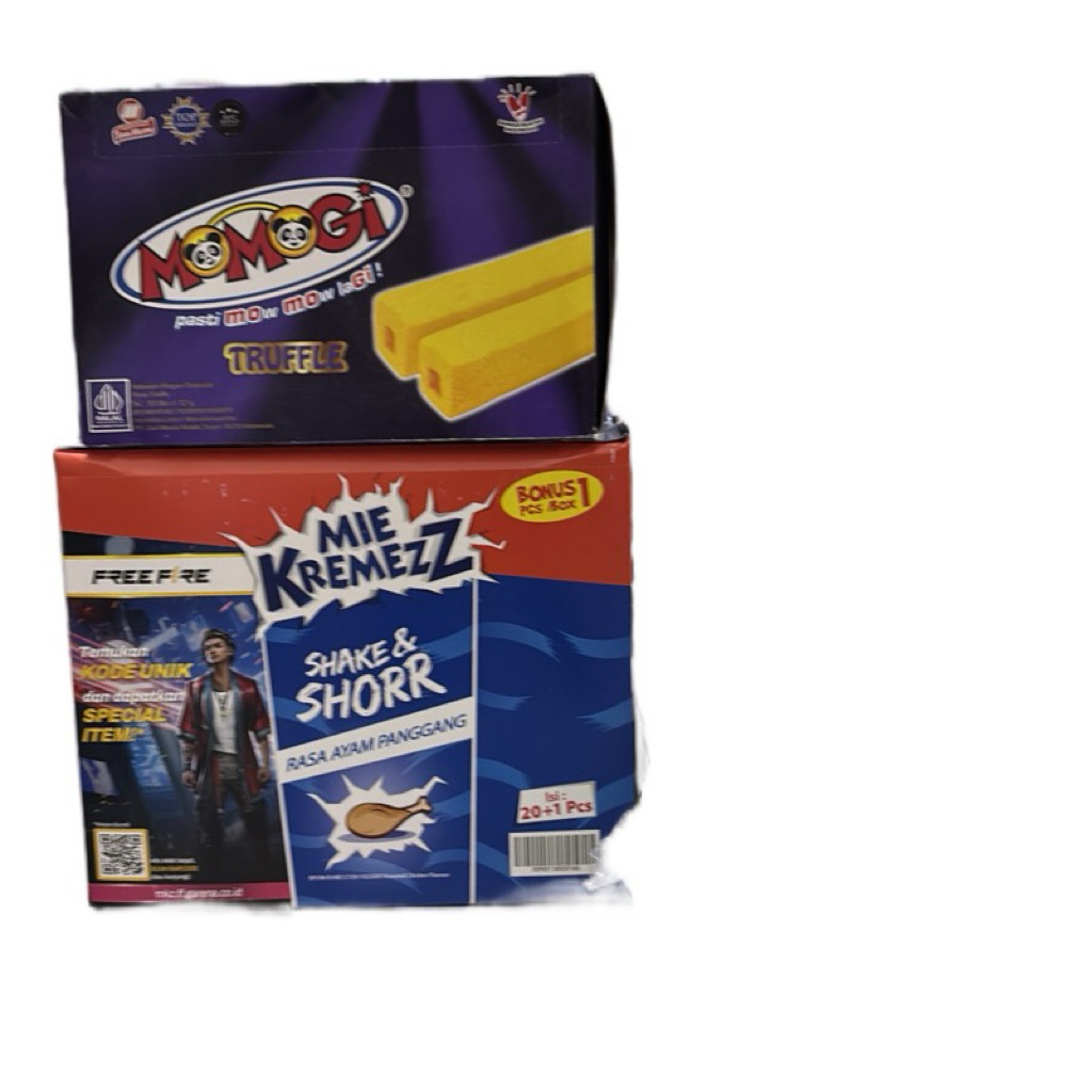 

(C2) Combo Hemat Momogi Tryffle & Mie Kremezz shake&shorr rasa ayam pnggang