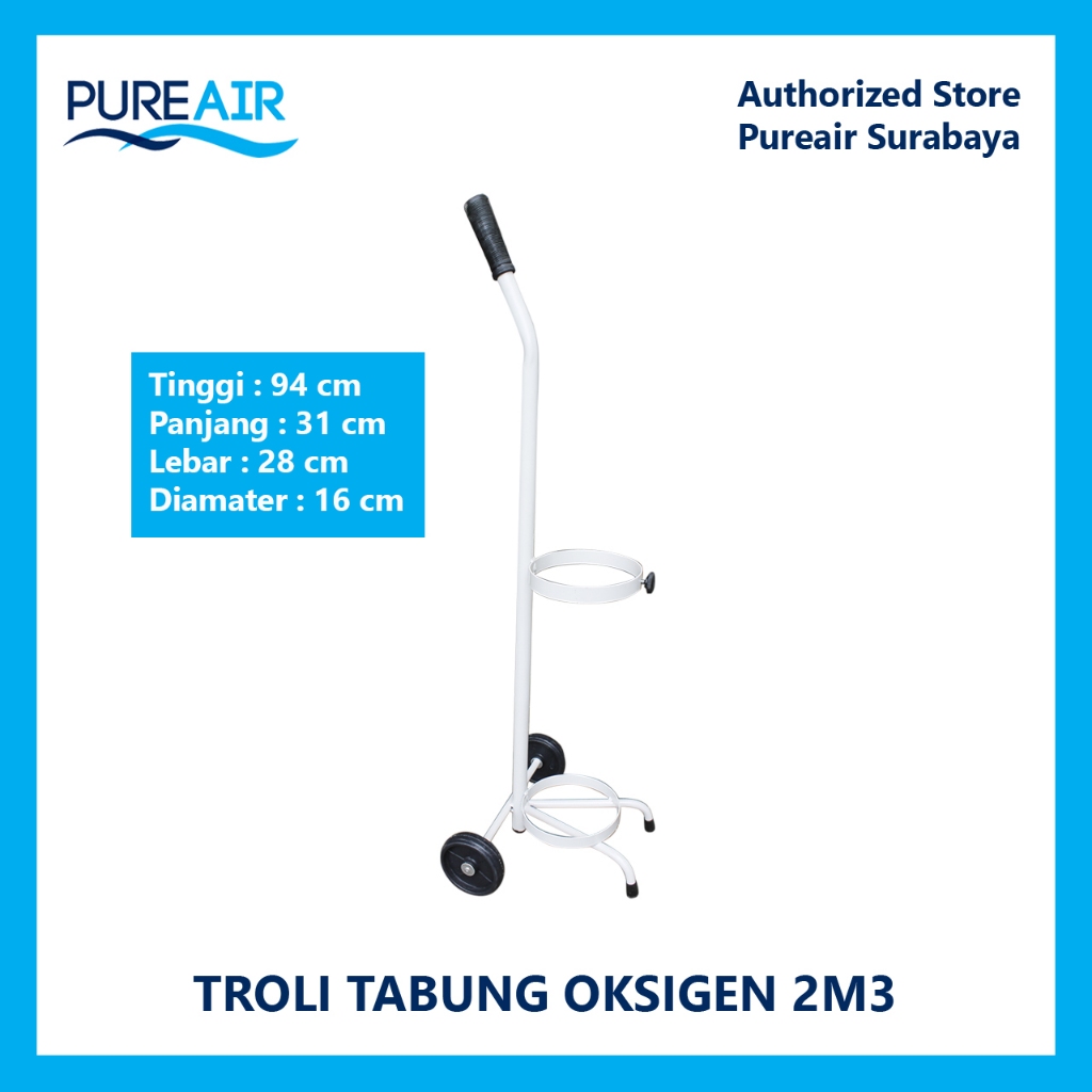Pureair Troli Oksigen 2 M3