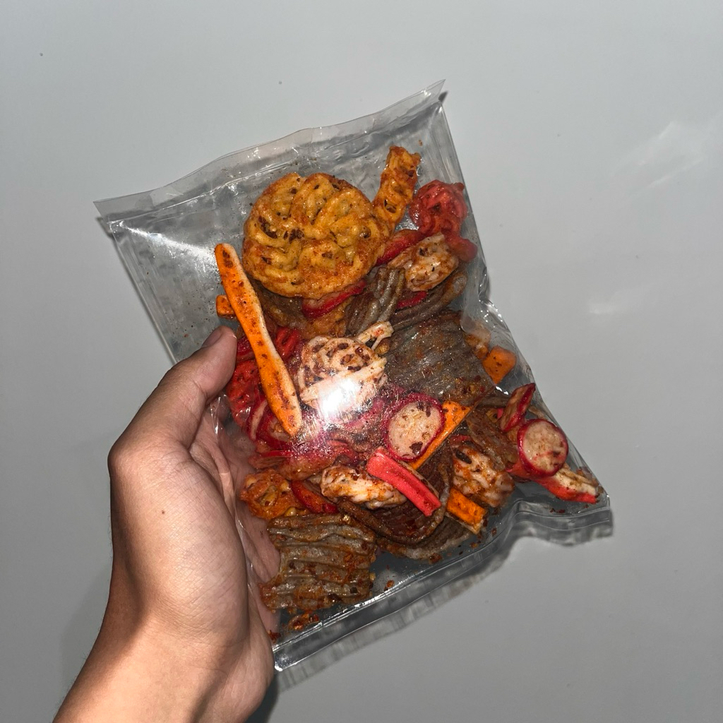 

KERUPUK SEBLAK CAMPUR/KRUPUK SEBLAK CAMPUR/KRUPUK CAMPUR PEDAS/KRUPUK SEBLAK PEDAS