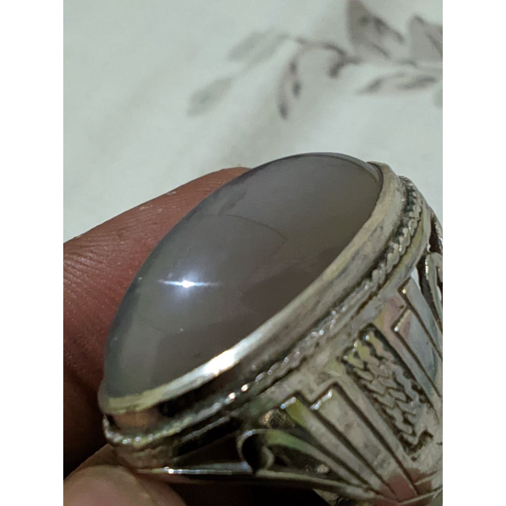 CINCIN BATU AKIK PRIA BATU PANDAN SISIK BETIK SEMU LAWAS KRISTAL AKIK PANDAN SEMU LAWAS SIZE KANTOR