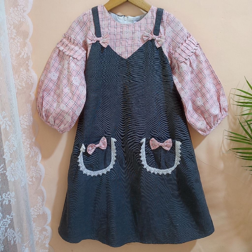 free kerudung DONITA Size 4 Gamis Anak Perempuan Matahari Bahan Katun Donitakids Muslim