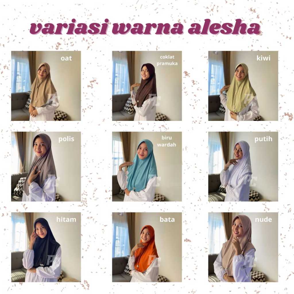 BEST SELLER PAKET USAHA 10 PCS ALESHA SIZE M PAKET USAHA HIJAB SIZE M PAKET USAHA HIJAB PAKET USAHA