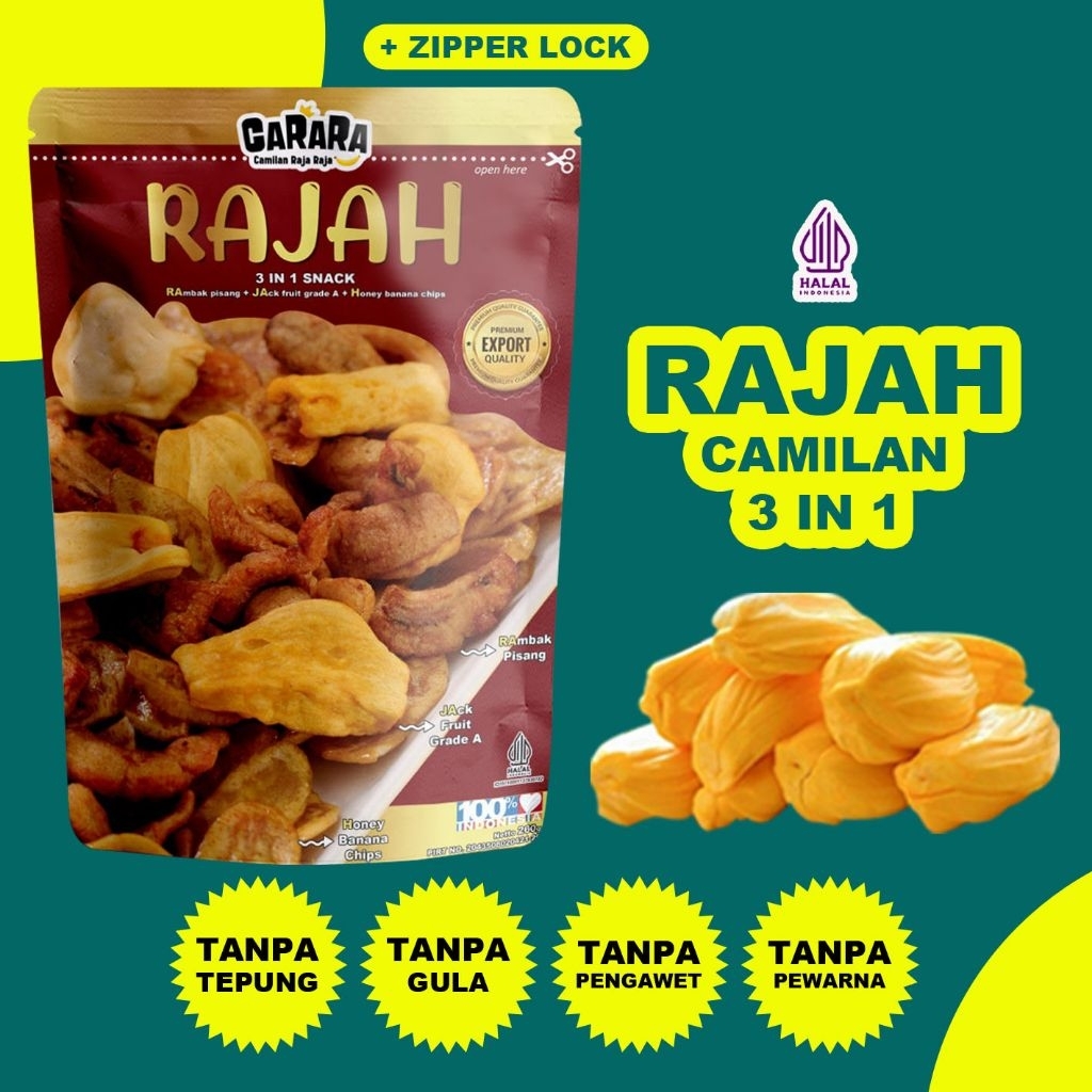 

RAJAH 260g(Favorite) : RAmbak pisang, JAck fruit & Honey Banana chips
