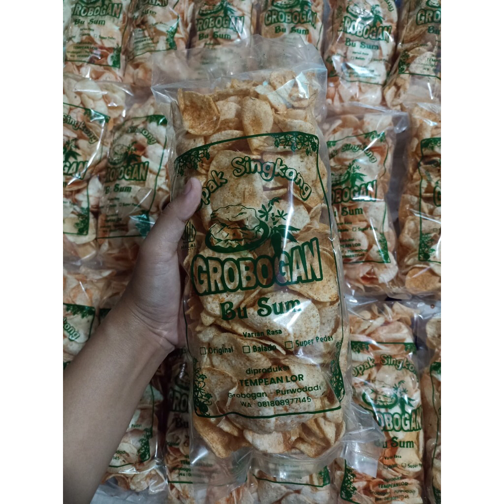 

Cemilan Opak Singkong