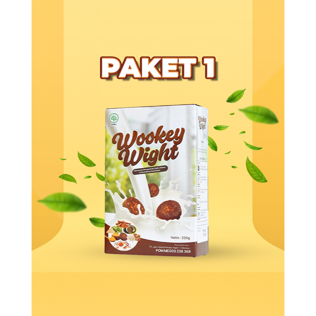 

Wookey Weight - Susu Penambah Berat Badan BPOM Herbal Alami Paket 1 Box