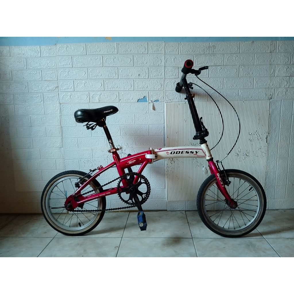 Sepeda Lipat Seken Odessy UK 16 Inch Singgel Speed Siap Pakai