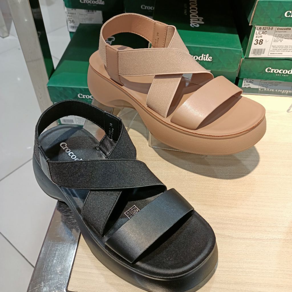 sepatu sandal wanita sol 3cm CROCODILE awet original