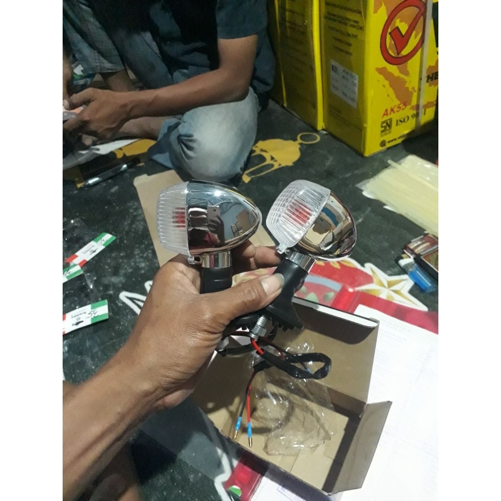 LAMPU SEN KAWASAKI NINJA SS ,RETENG KAWASAKI NINJA SS