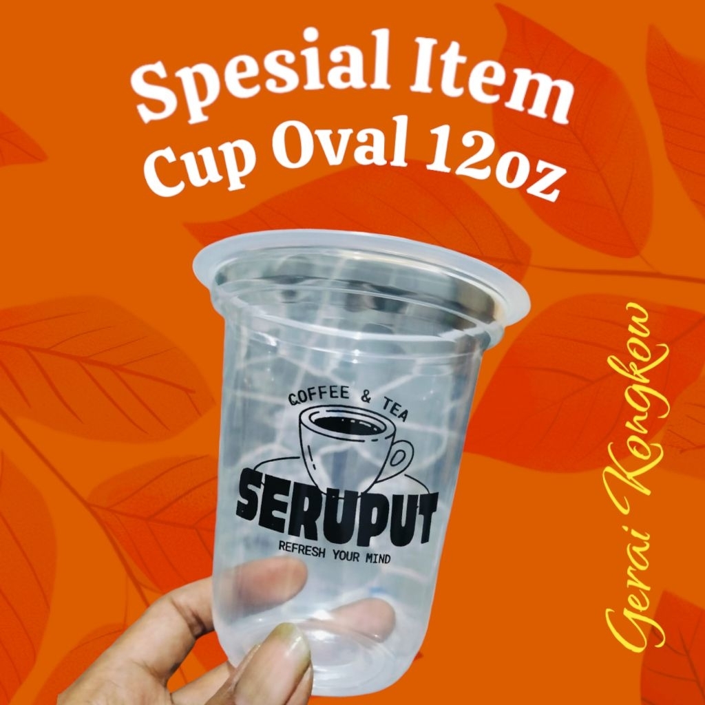

Sablon Cup Plastik / Custom Logo Gelas Plastik 16oz (7gr) 1 Warna