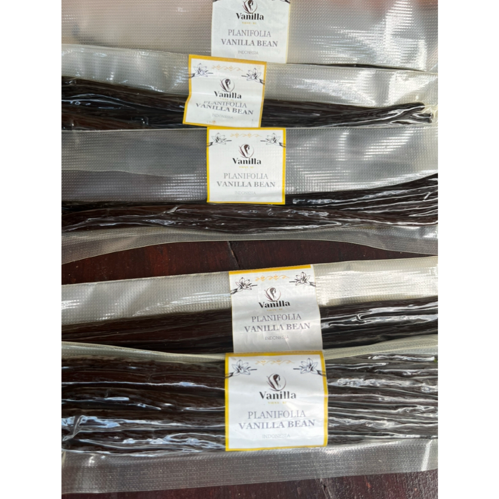 

Vanilla Bean Gourmet, Vanilla Vieny Su, Kualitas Ekspor, Grade A++,100 gram