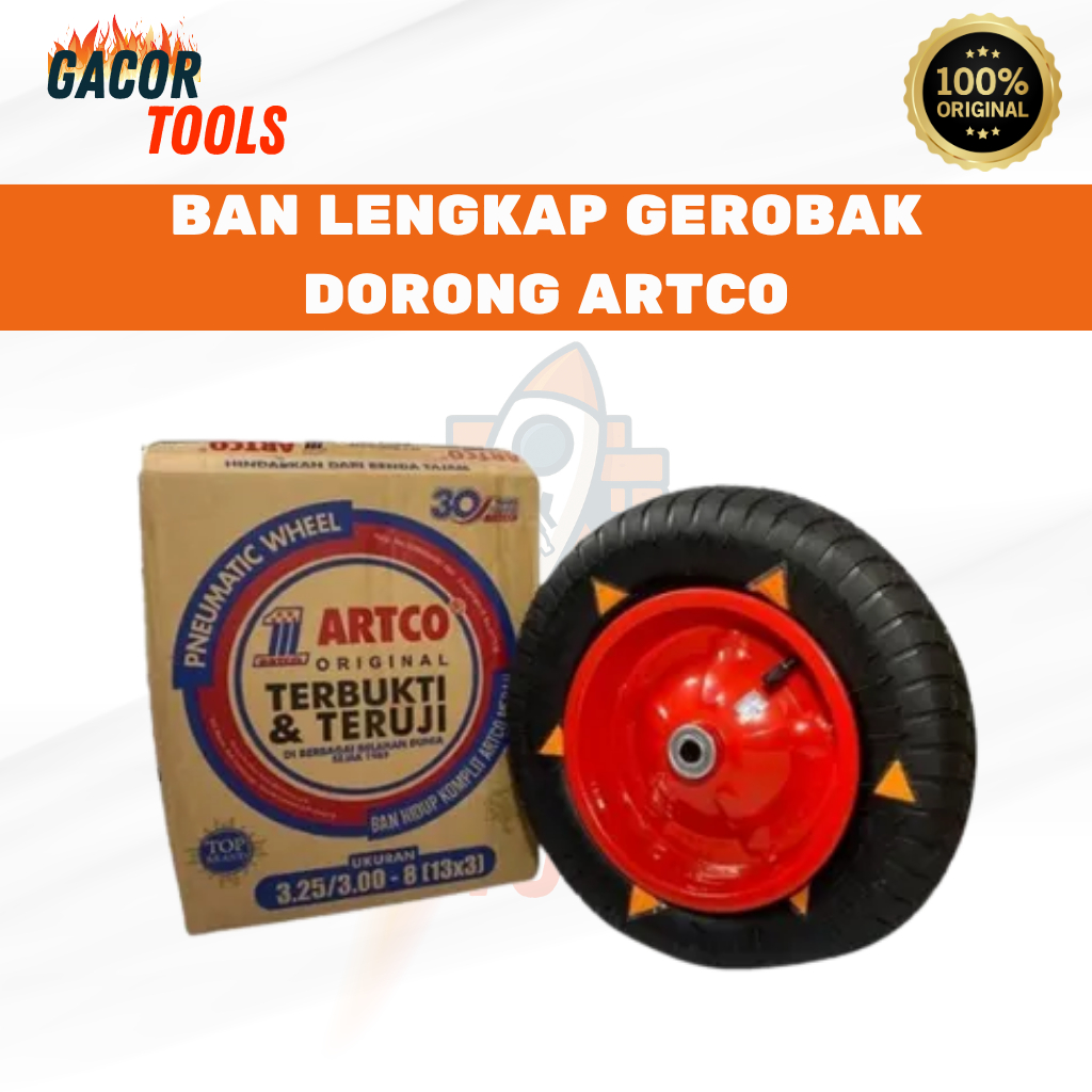 Ban Lengkap ARTCO / Ban Lengkap Gerobak Dorong Gerobak Sorong ARTCO / Ban Komplit Gerobak Pasir ARTC
