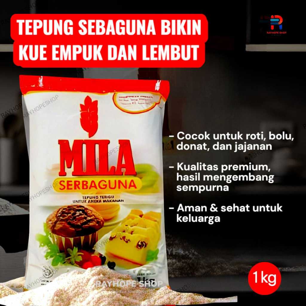 

PROMO Tepung Terigu MILA Serbaguna Untuk Aneka Makanan Kemasan 1Kilogram 1 Kilo Gram 1Kg Kg Murah Termurah Usaha Kekinian Viral Ide Jualan UMKM Toko Warung Kelontong Pastry Baking Kue Ulang Tahun Basah Jajanan Pasar Gorengan Sembako Idul Fitri Parcel Asli