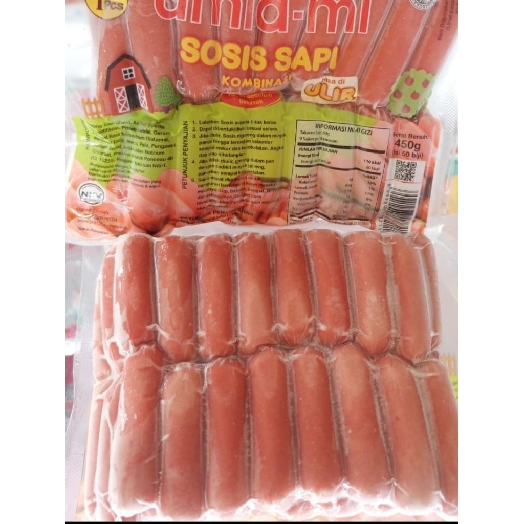 

Umiami Sosis Ulir Sapi 450gr Isi 50+1