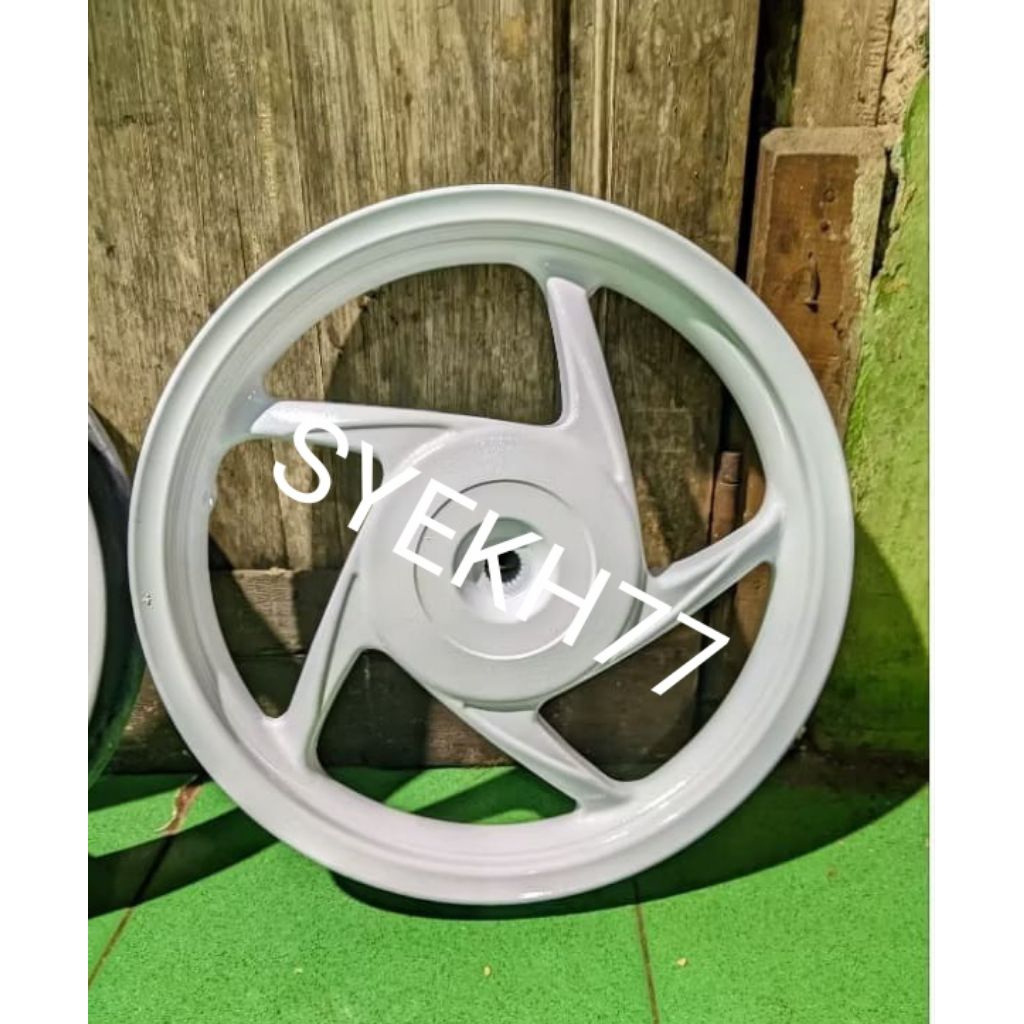 1SET VELG PELEK HONDA BEAT FI SCOOPY VARIO 110 FI SPASY FI PUTIH COPOTAN ORIGINAL