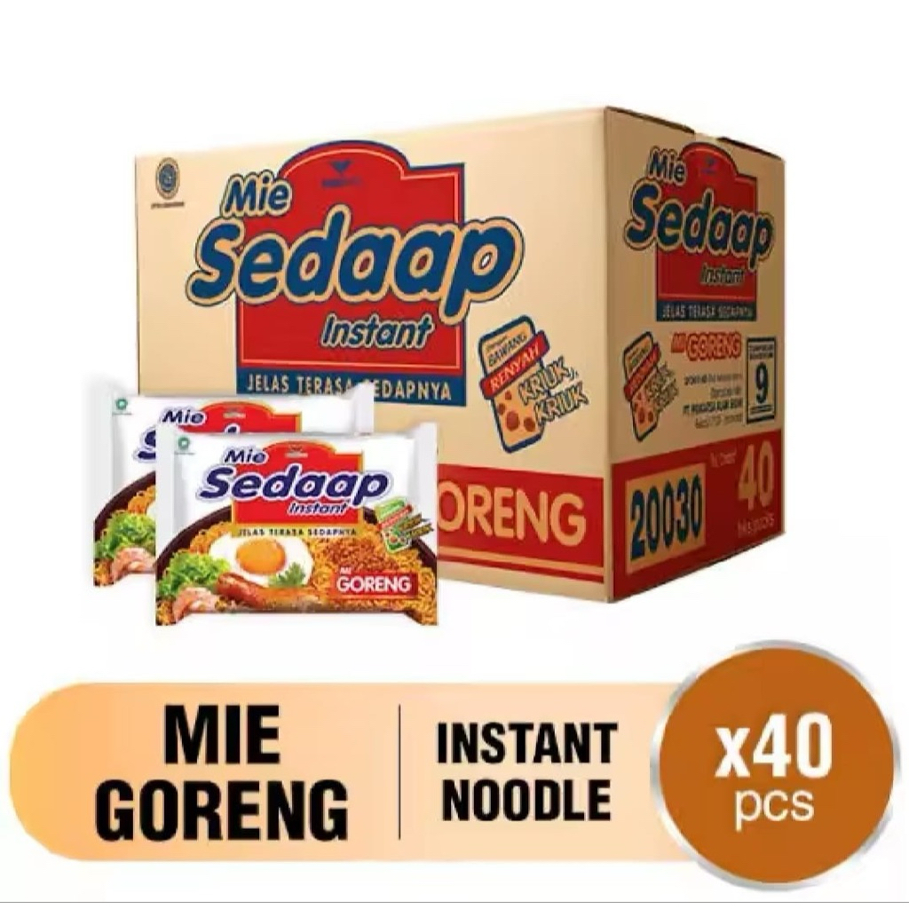 

Mie Sedaap Goreng 1 Dus isi 40 pcs (Dona Mart)