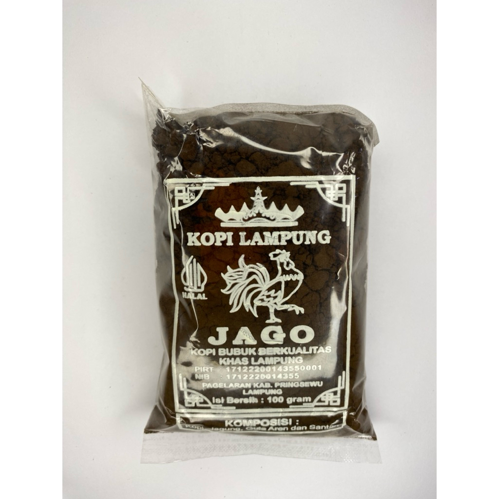 

kopi bubuk /kopi robusta lampung / kopi cap jago lampung 100 gram