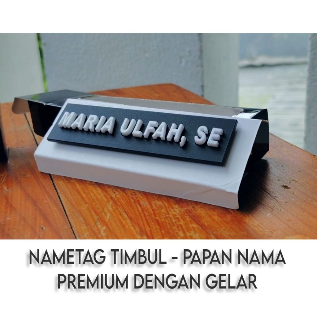 

Papan nama Timbul - Nametag Timbul Premium Korpri ASN Guru