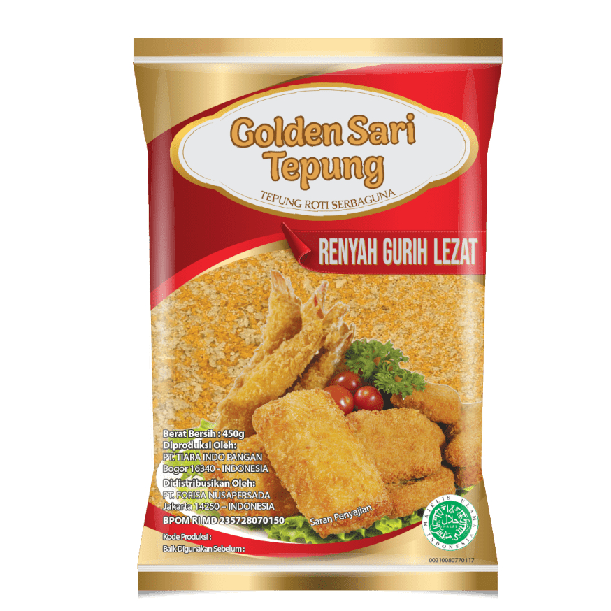 

Golden Sari Tepung Roti 450 Gr/Tepung Roti Serbaguna (exp lama)