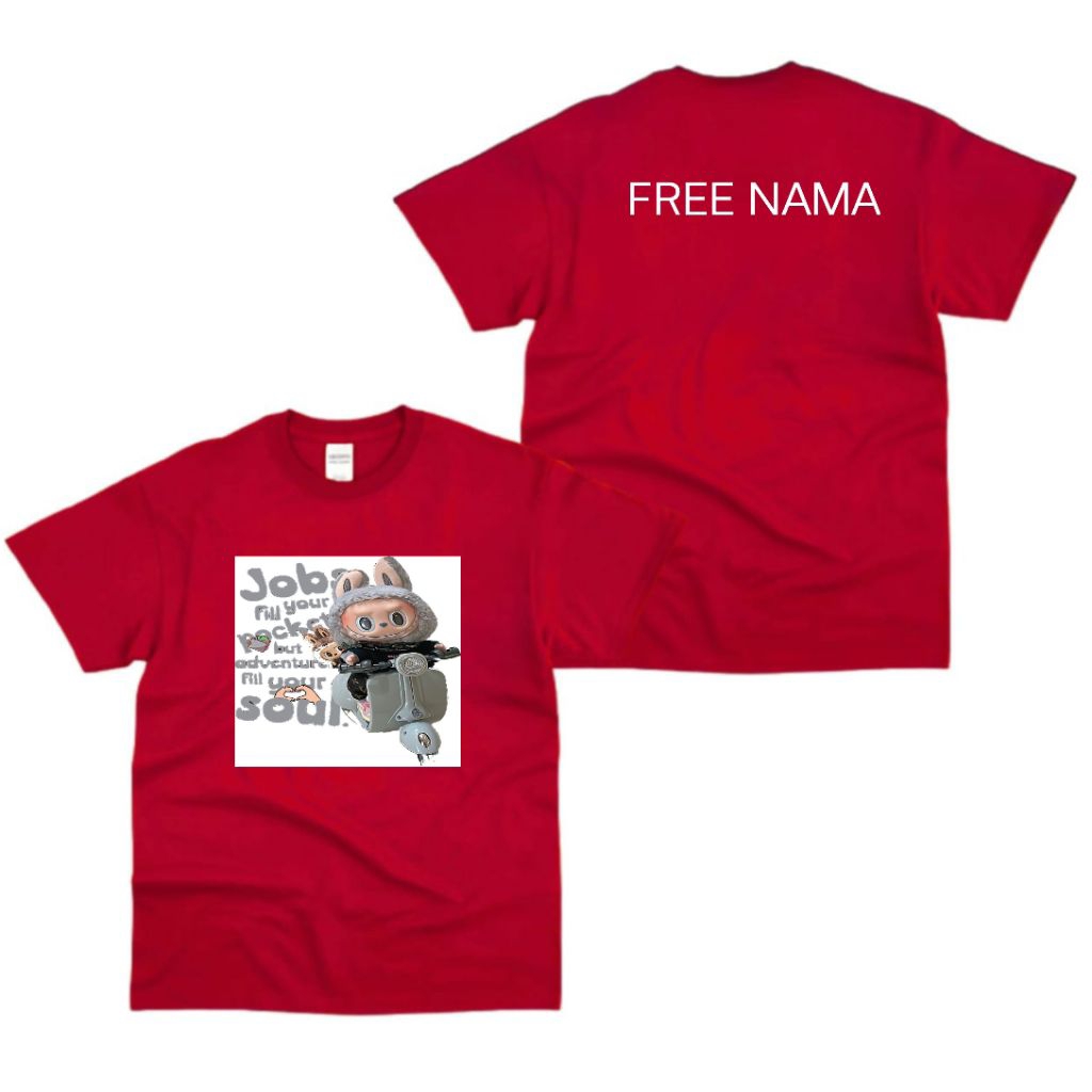 KAOS ANAK PETUALANG MOTOR - Desain Kartun Lucu + FREE NAMA Belakang