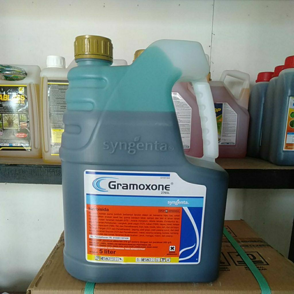 Gramoxone 276 SL/5 liter Herbisida kontak berbahan aktif Paraquat Diklorid 276 g/l