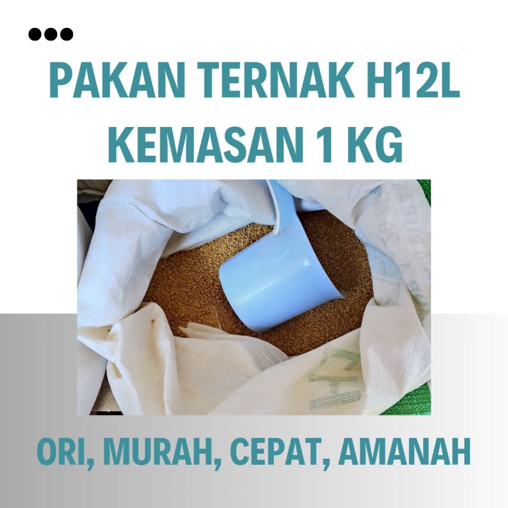 Original 100% H12L 1 kg Pakan Ayam Pur Ayam Pedaging Petelur Anakan Murah  | Sri Mulya - Murah, Juju