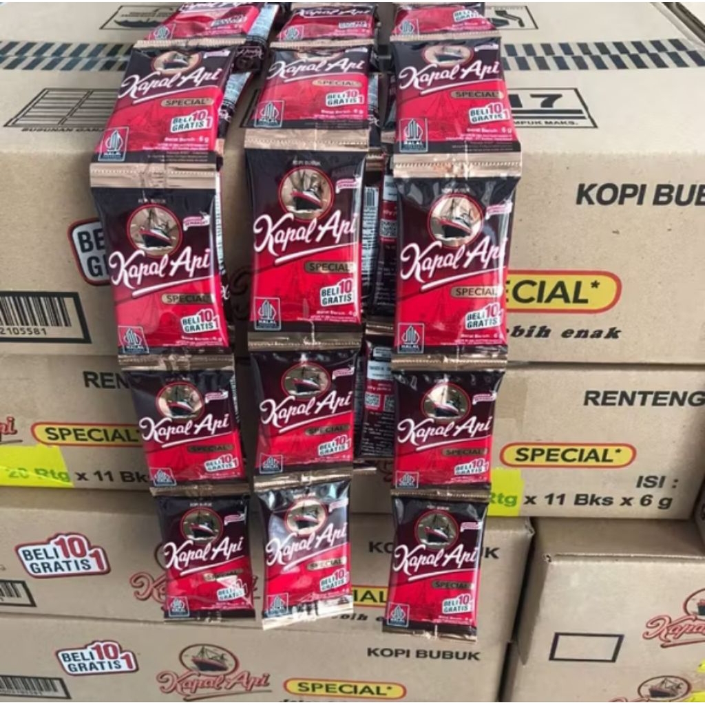 

Kopi Kapal Api Kemasan Sachet 6 gram 1 Dus isi 20 Renteng - MP STORE138