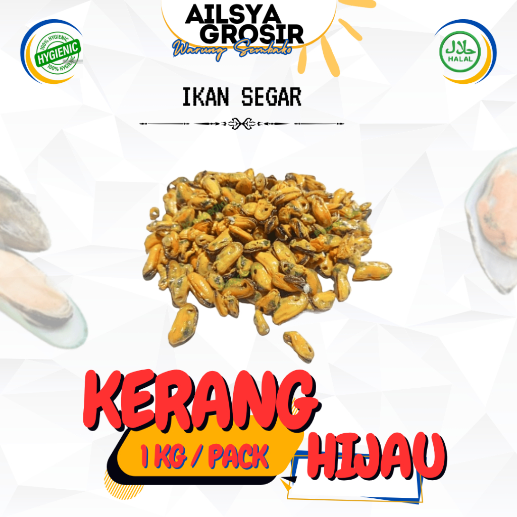 

KERANG HIJAU IJO SEGAR - FRESH 1 KG