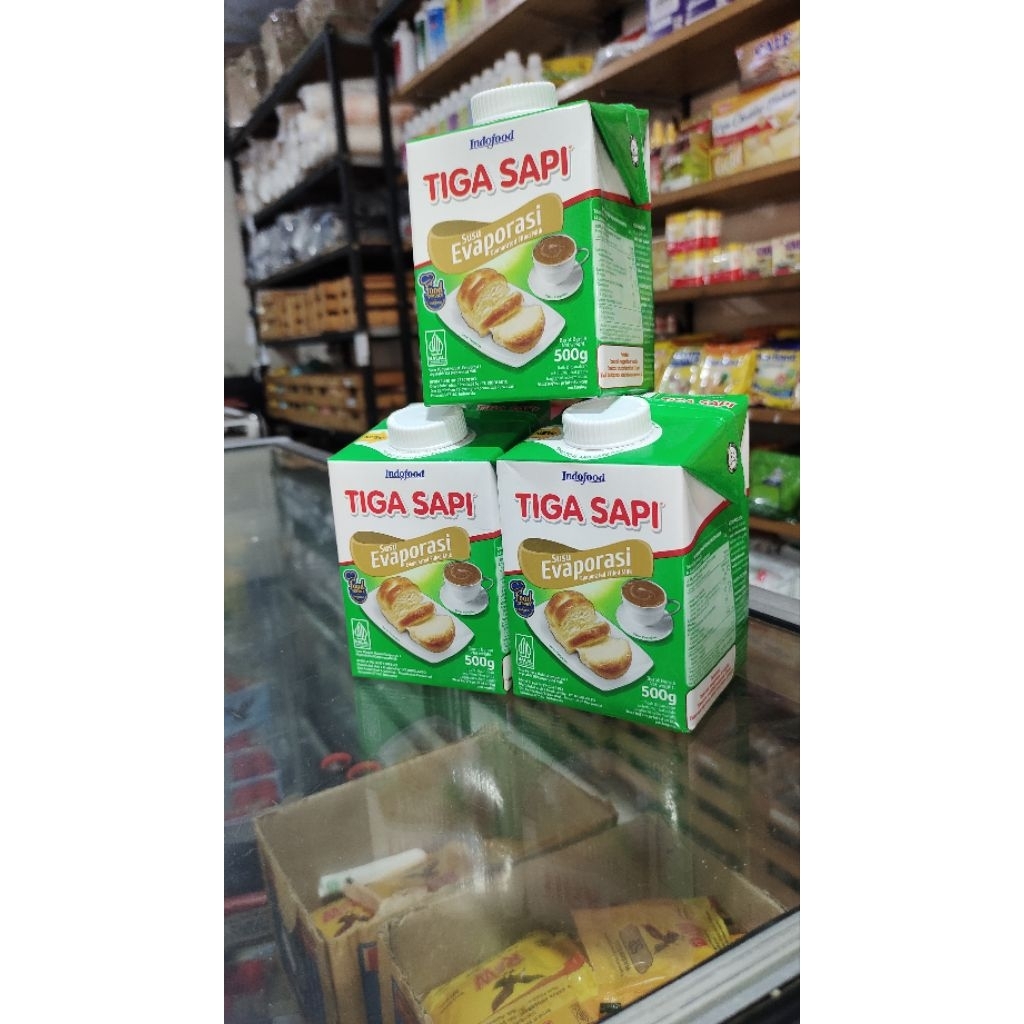 

Susu Evaporasi tiga sapi 500g