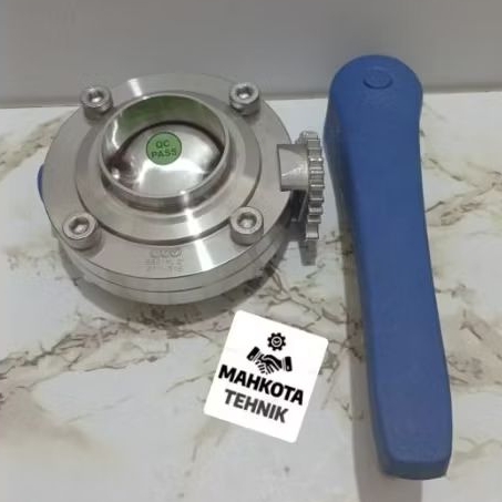 Rekomendasi Butterfly Valve Sanitary SS316L  SPV 2" inch Food Grade Berkualitas