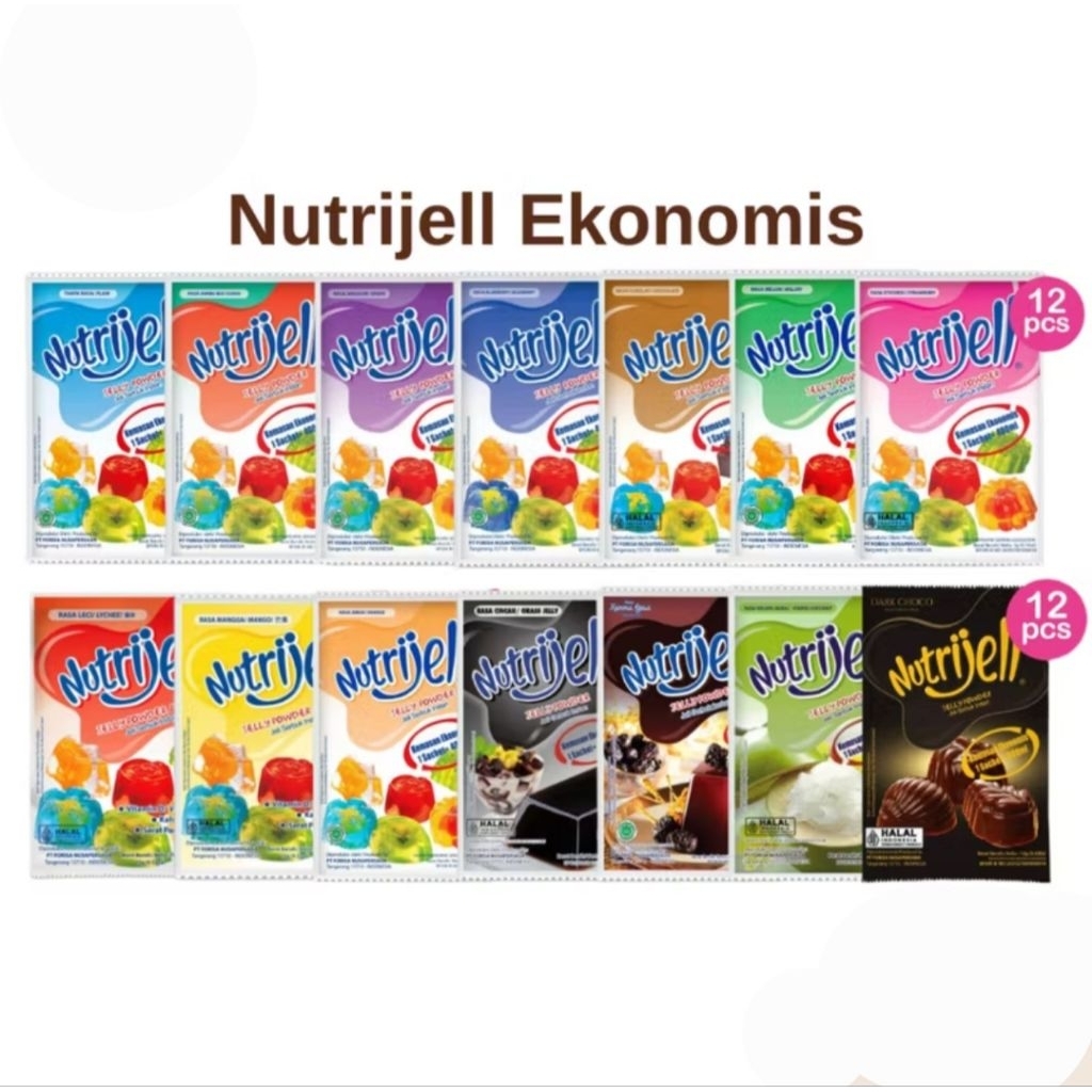 

Nutrijell jelly 1 pack aneka rasa