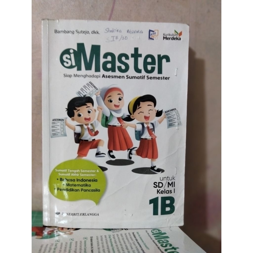 buku simaster 1a, simaster 1b untuk kelas 1/I sd mi kurikulum merdeka