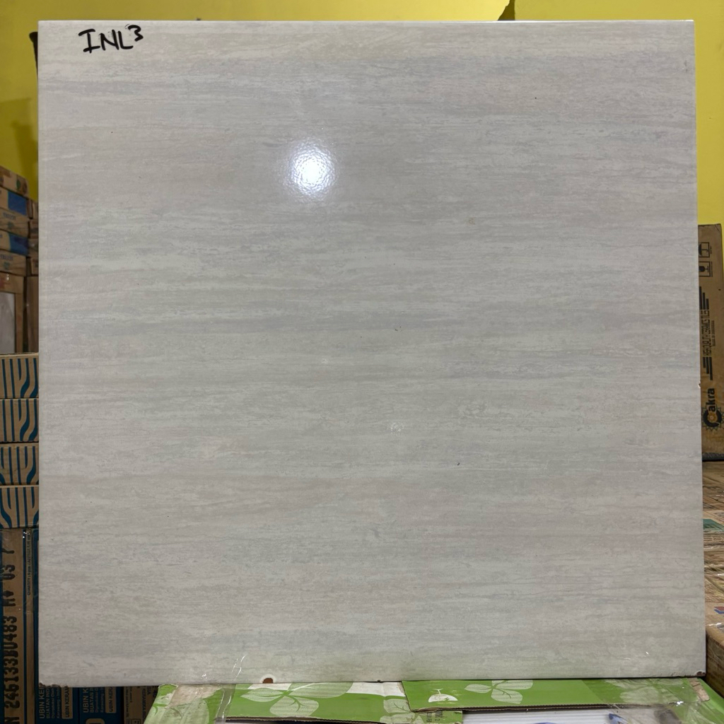 Keramik Lantai 50x50 // Abu-abu Putih // Elegan
