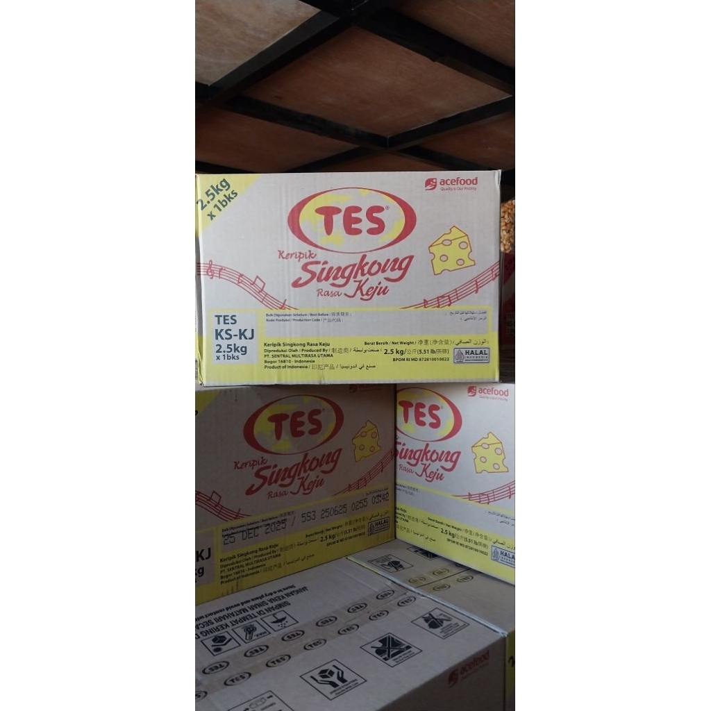 

Singkong Keju TES isi 2,5 kg Triwandi Snack