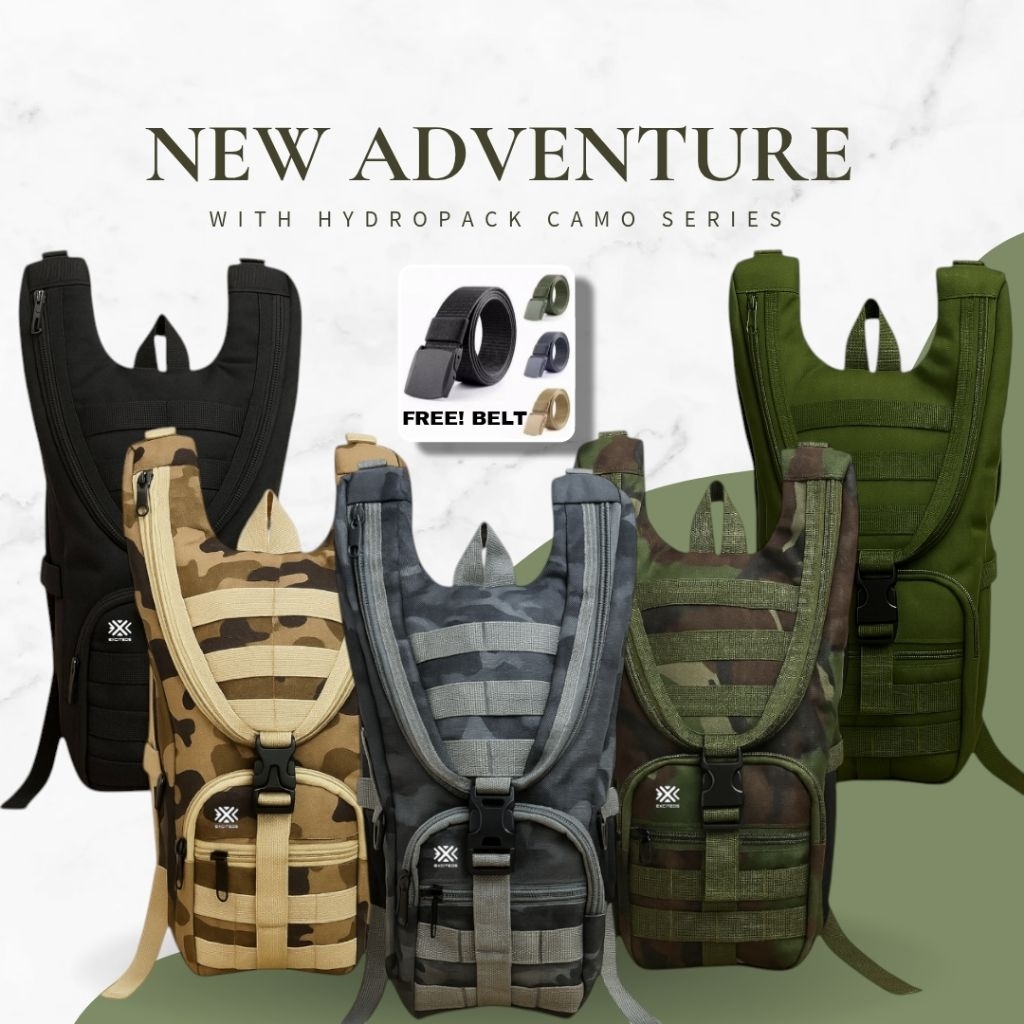 Tas Ransel Trail Motocross Army Tactical Pria Tas Ransel Olahraga Sepeda Camo