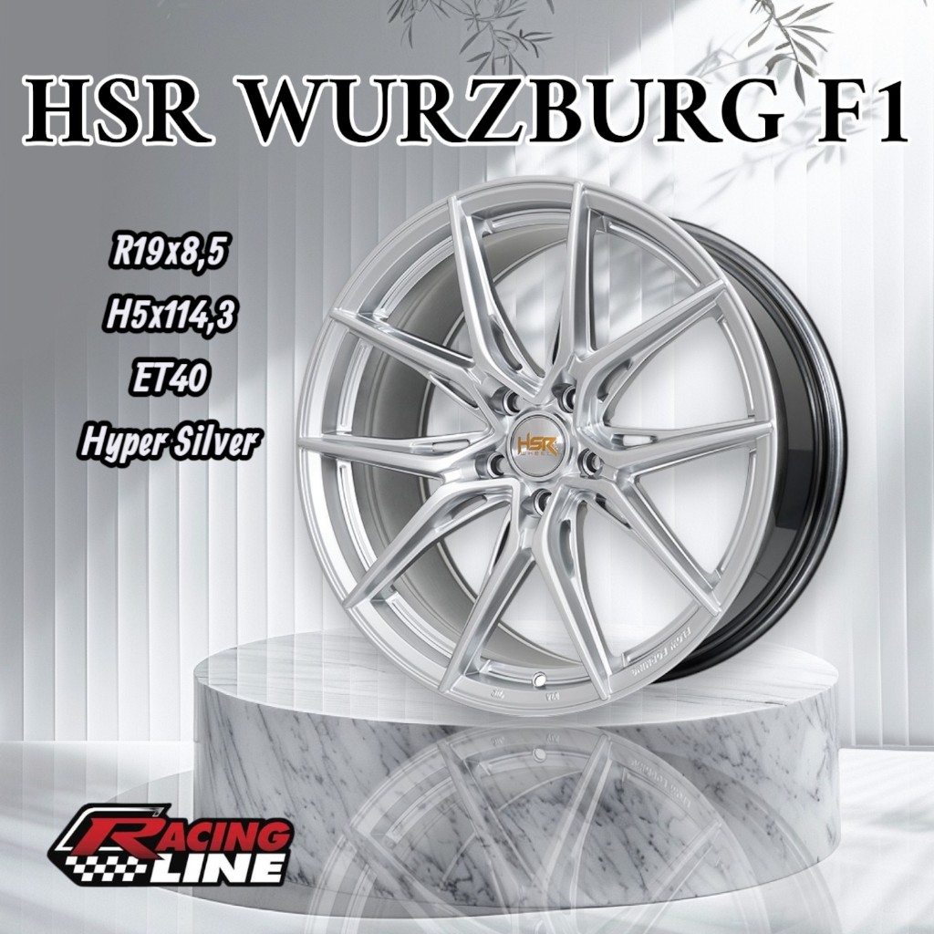 Velg Mobil Ring 19 untuk CRV Alphard Juke Innova Camry dll HSR WURZBURG R19