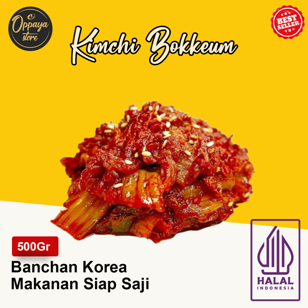 

Kimchi Bokkeum Banchan / 김치볶음 /Stir-Fried Kimchi / Kimchi Goreng 500Gr
