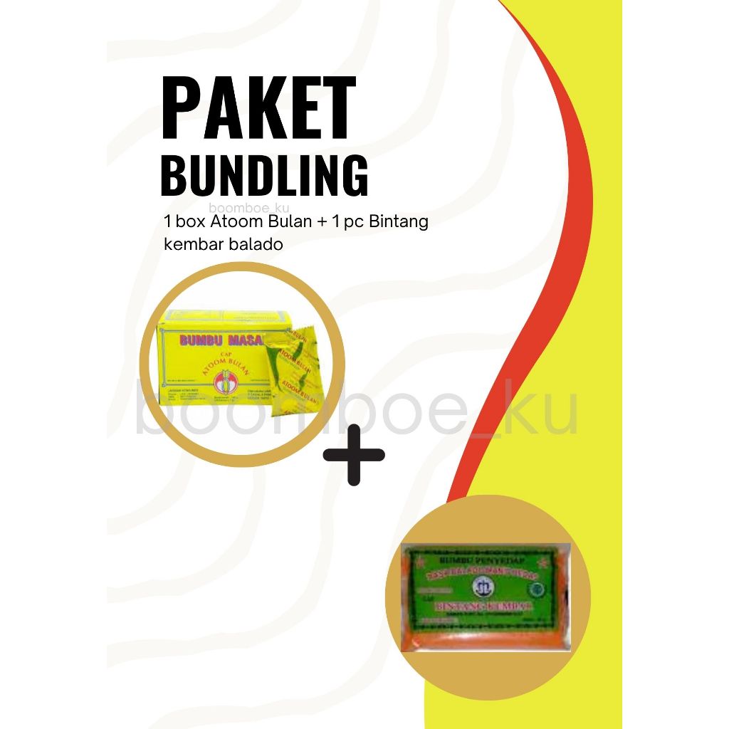 

HEMAT!! Atoom bulan 1 box(20x7sachet) + 1 Bintang kembar Balado 40Gr