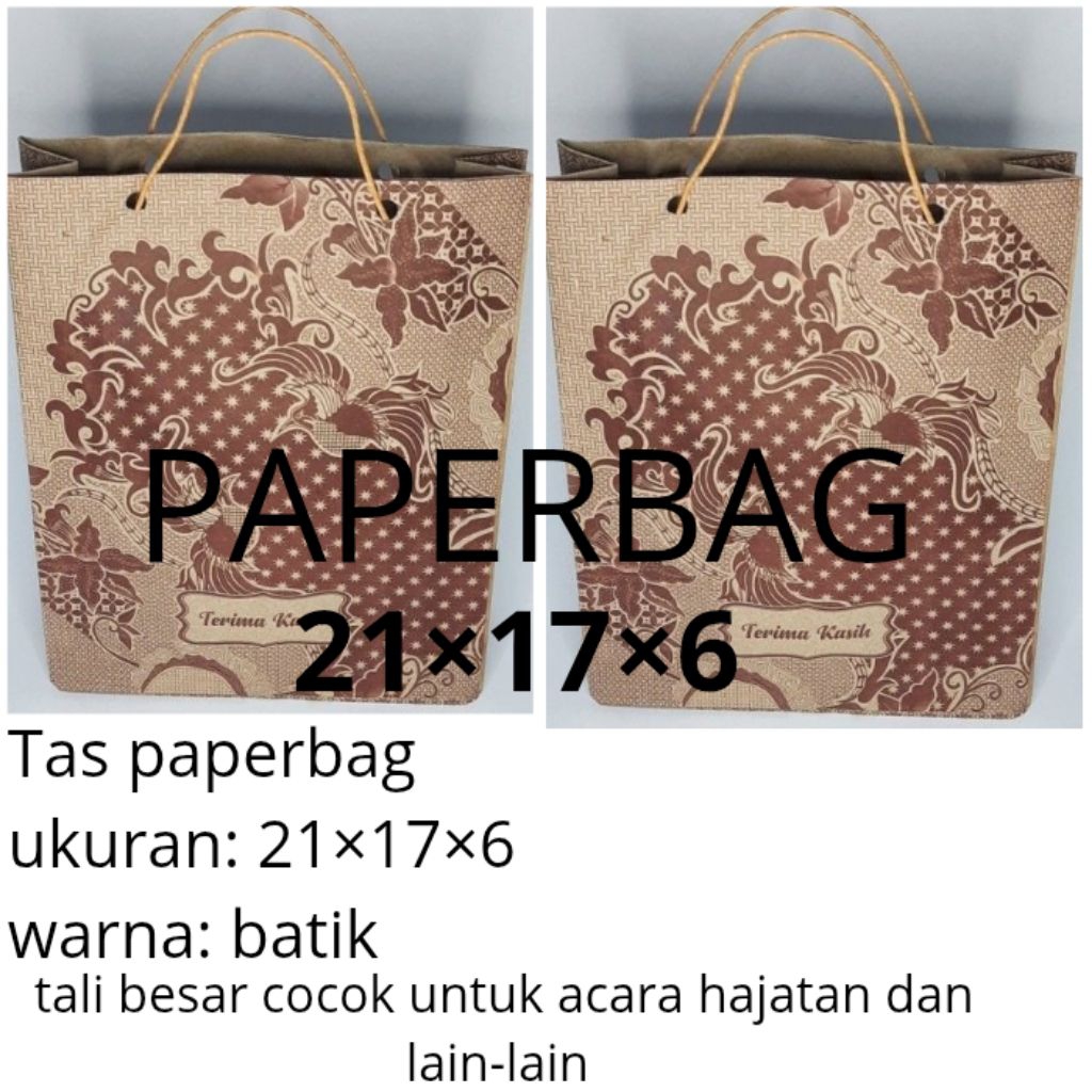 

50.000 Tas paperbag hajatan | paperbag 21×17×6