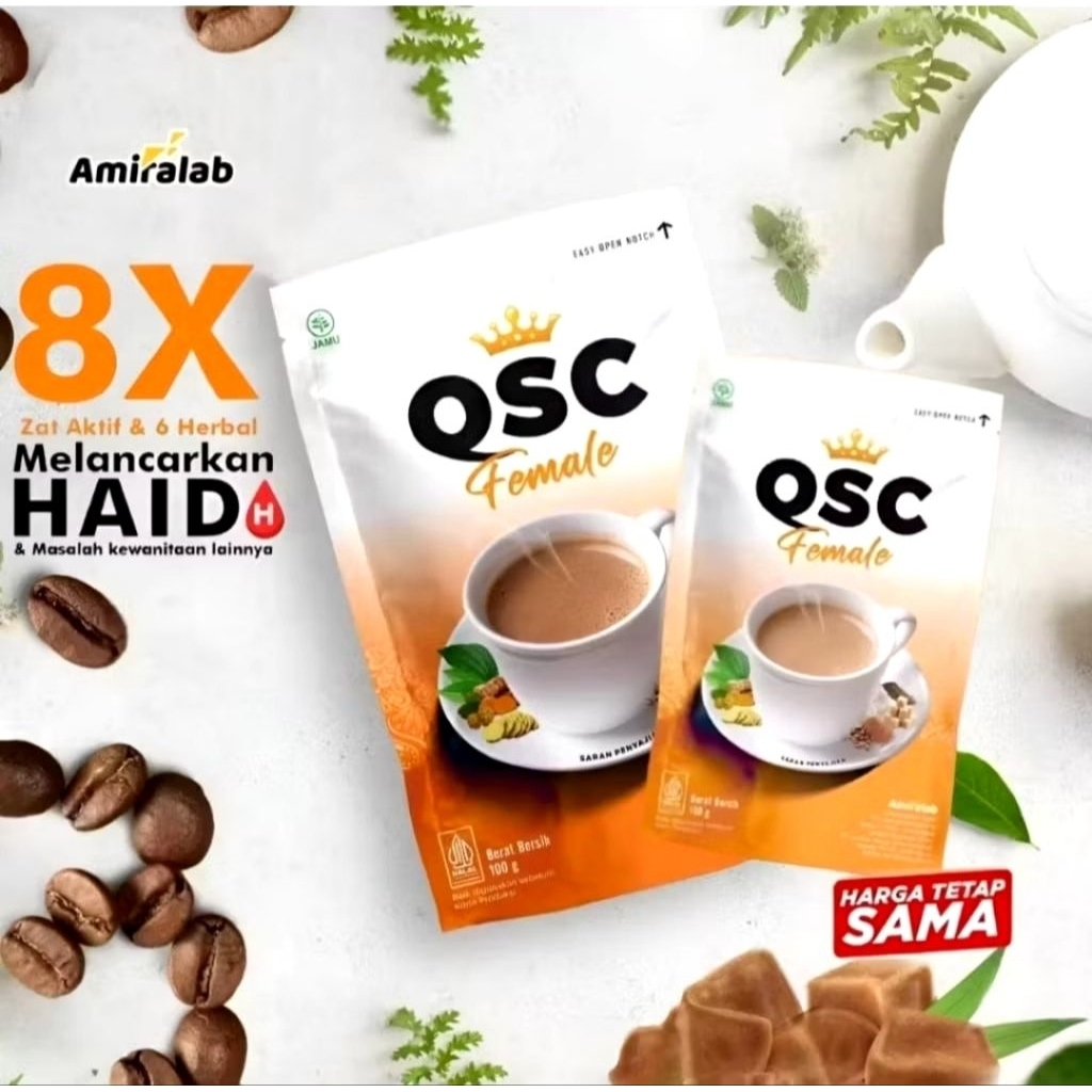 

QUEEN SECRET COFFEE Minuman Kopi Pelancar Menstruasi Wanita Herbal 100 Gr