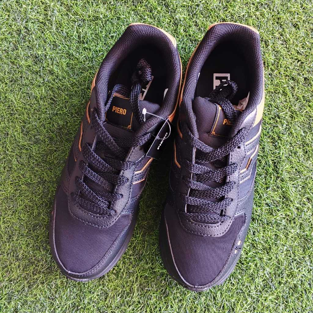 SEPATU FASHION PIERO JOGGER CNY BLACK/BROWN/DARK GREY - PIE20000120