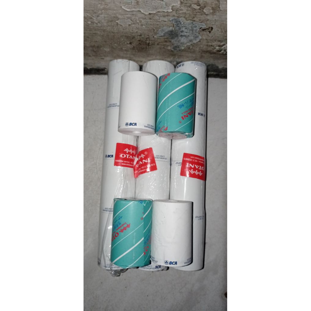

kertas struk kasir thermal 58mm ( merek BCA) kualitas bagus dan Terpercaya