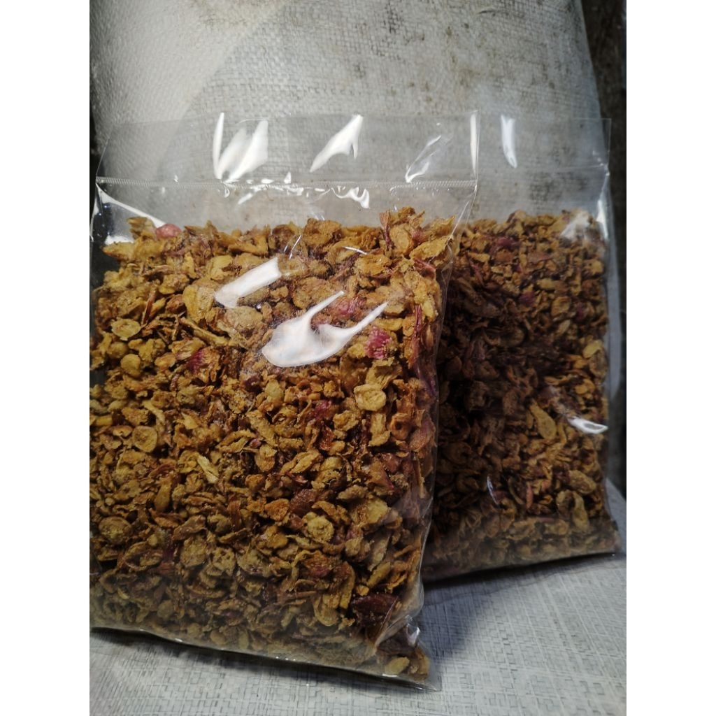 

Bawang merah goreng Grad B Kemasan 250gr Renyah top