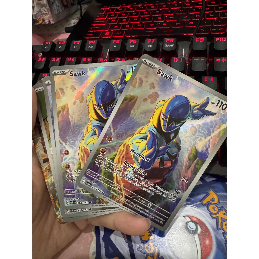 Pokemon TCG Indonesia Hitam & Putih sv11s - Sawk AR 262/172