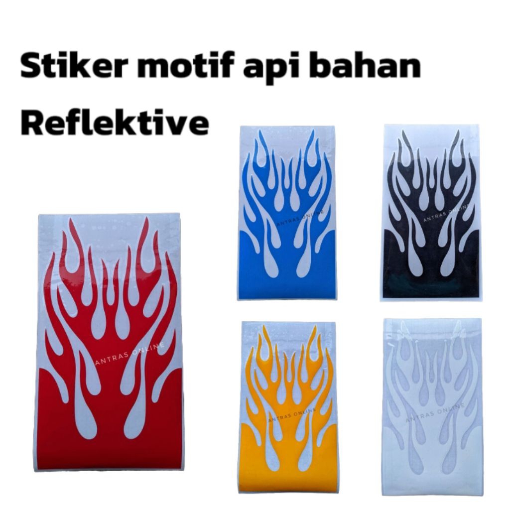 stiker cutting spakbor motif api - stiker spakbor motor/stiker motor api/Stiker Reflektik/Stiker Mot