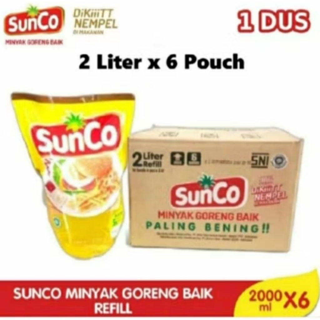 

MINYAK SUNCO 2L 1 Dus isi 6 Pcs