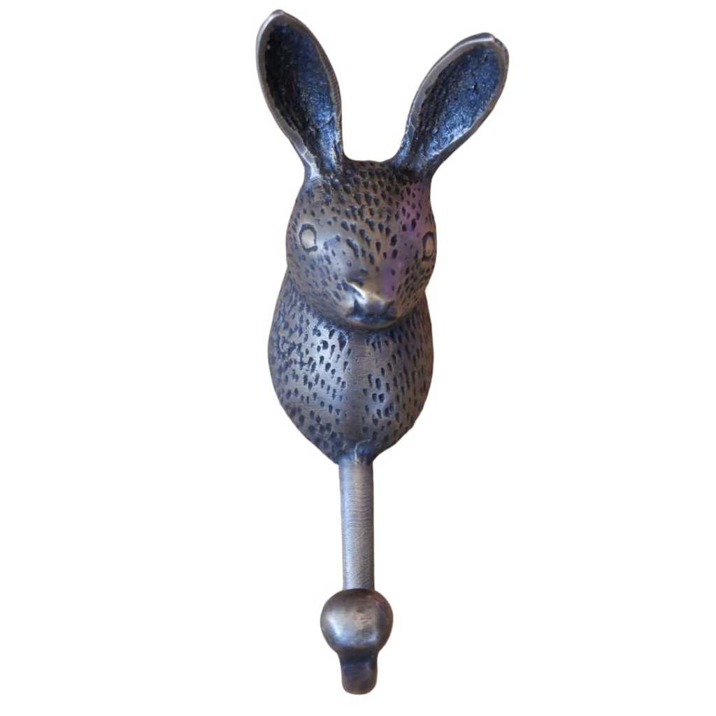 Kapstok Gantungan Baju Kuningan Antik Bentuk Kepala Kelinci