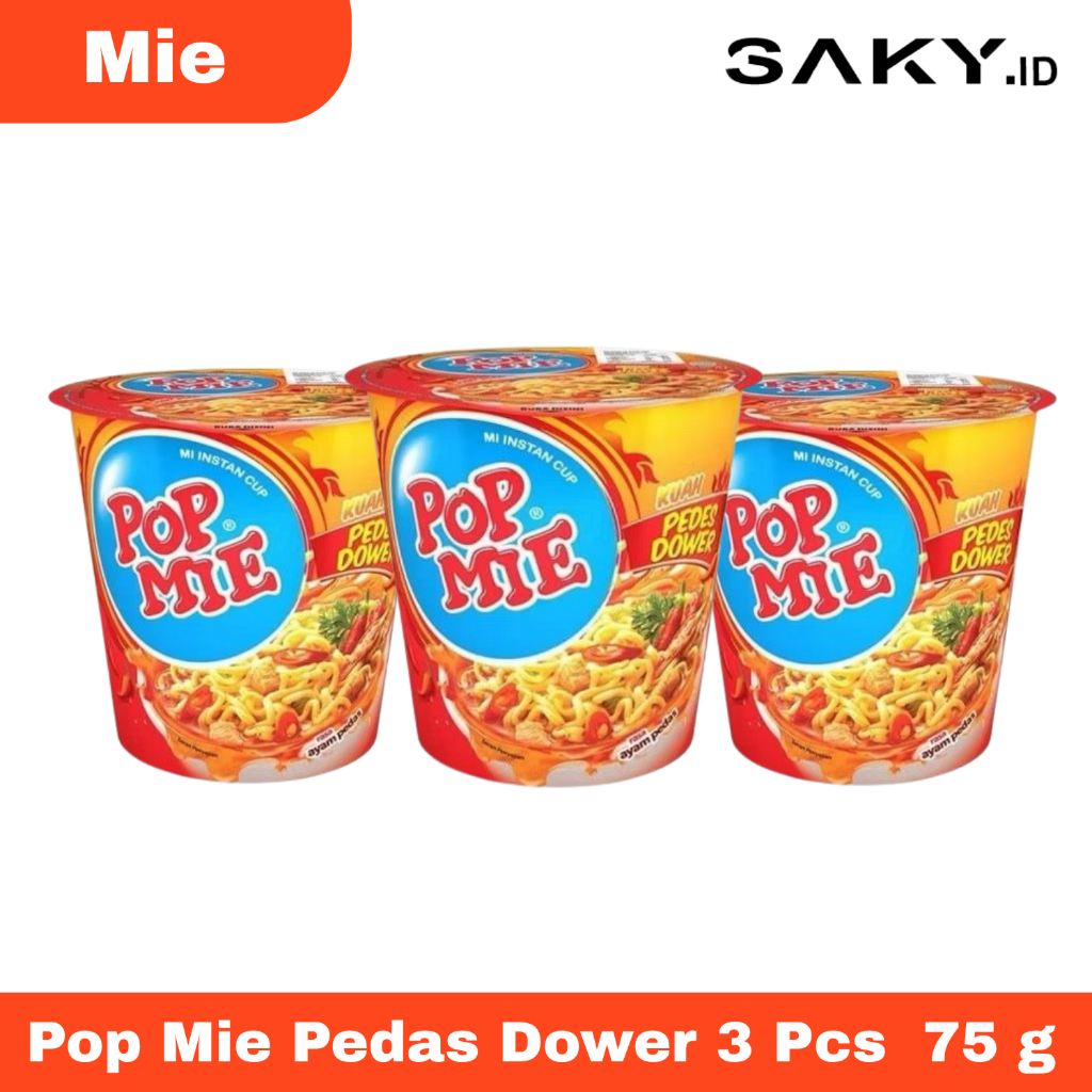 

Paket HEMAT Pop Mie Pedas Dower 3 Pcs