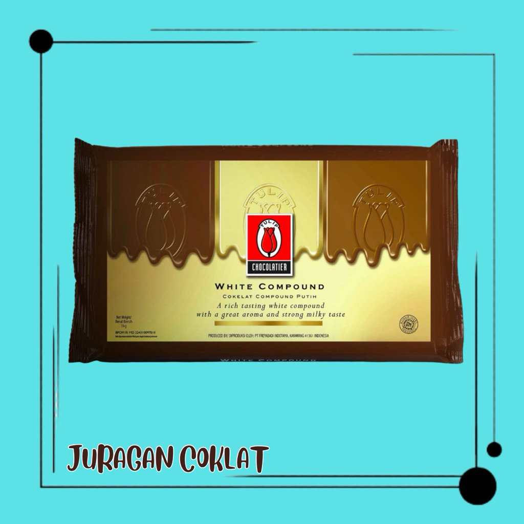 

TULIP WHITE COKELAT COMPOUND 1kg | TULIP COKLAT PUTIH | COKLAT BATANGAN